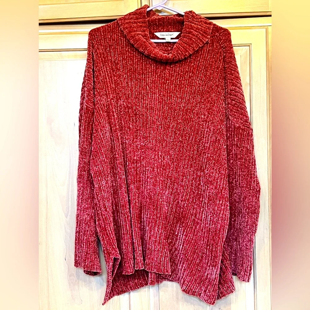 DAVI & DANI CHENILLE KNIT SWEATER SIZE L - Picture 1 of 8